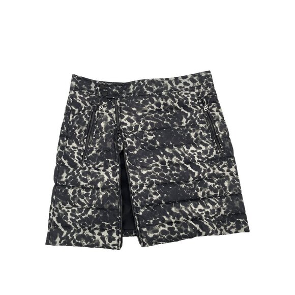 Bogner Fire & Ice Sophy Womens Leopard Print Quilted Puffer Skirt Pockets Down - Picture 2 of 12